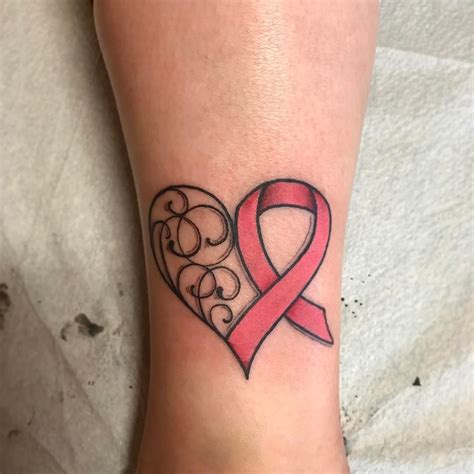 Heart and cancer ribbon tattoos. Things To Know About Heart and cancer ribbon tattoos. 
