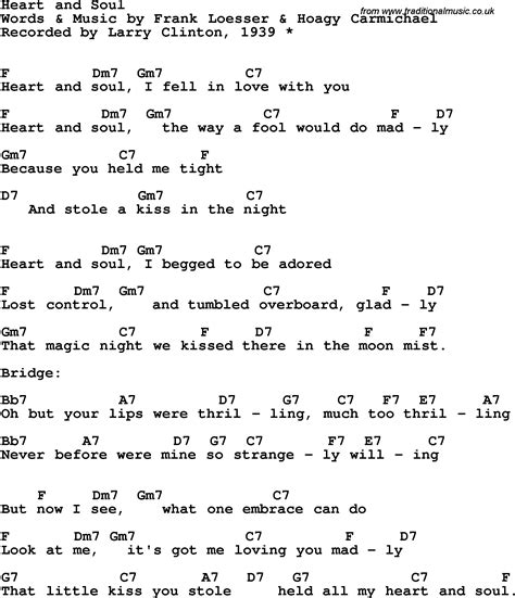 Heart and soul lyrics. Things To Know About Heart and soul lyrics. 