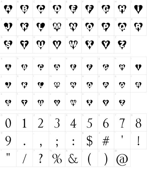 Heart by D128Design Font Download