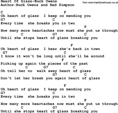 Heart glass lyrics. Things To Know About Heart glass lyrics. 
