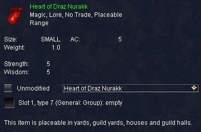 Heart of Draz Nurakk :: Items :: EverQuest :: ZAM