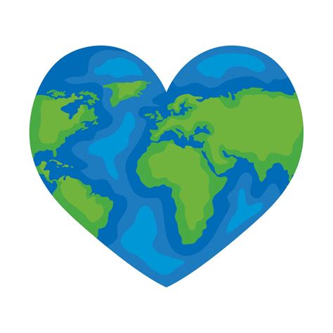 Heart shaped earth Vectors & Illustrations for Free Download