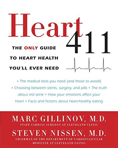 Read Online Heart 411 The Only Guide To Heart Health Youll Ever Need By Marc Gillinov