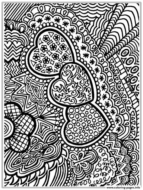 Hearts 17 Advanced Coloring Pages