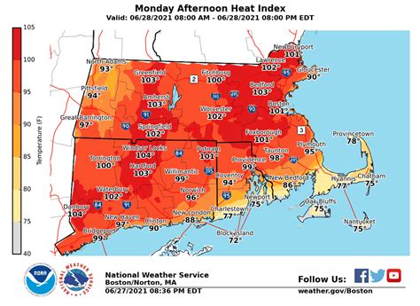 Heat Advisory issued Wednesday through Friday evening, temps push near 100 through week