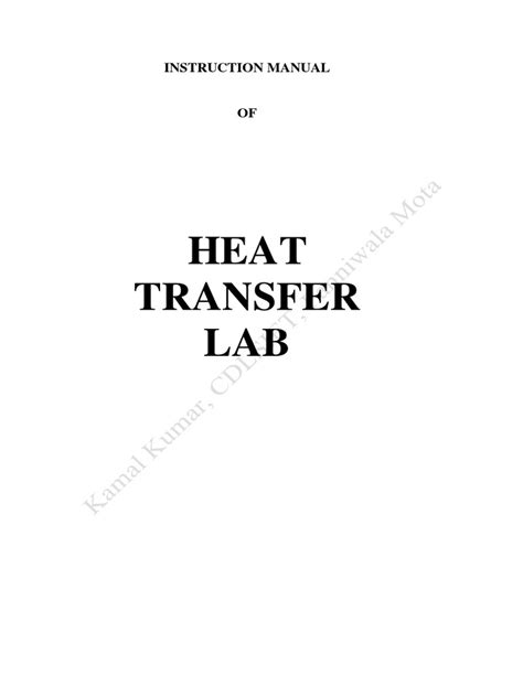 Heat transfer lab manual chemical engineering. - Manuals on johnson 70 hp outboard motors.