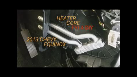 A heater core is a small radiator that runs hot coolant to the inside of your Equinox. It functions exactly the same way the radiator does. There is a line of hot coolant coming from the engine, and there is a return line. The blower motor runs air over the heater core and the cabin warms up.