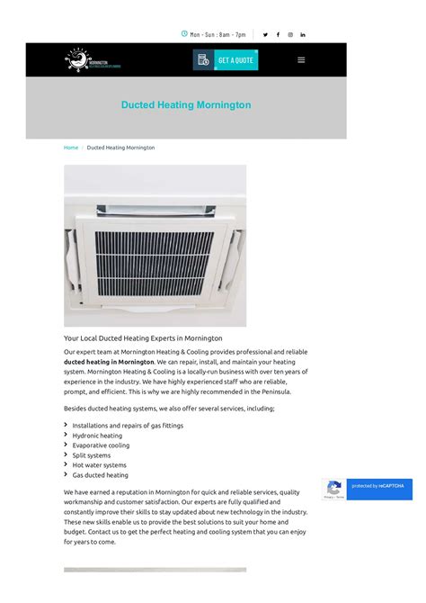 Heater repair Mornington - Home