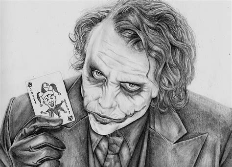 Heath Ledger Drawing Easy Sketch Joker