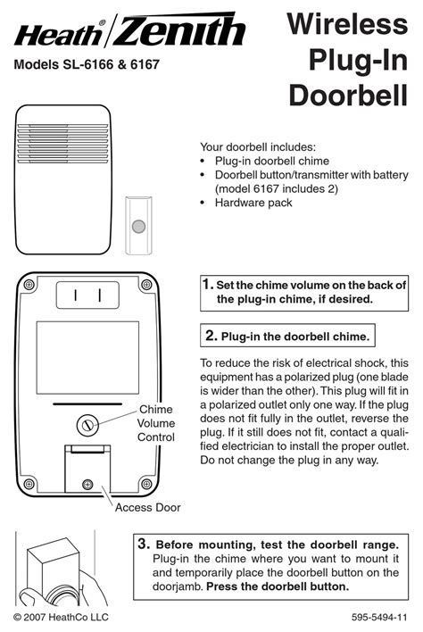 Heath zenith wireless door chime manual. - Git pocket guide a working introduction.