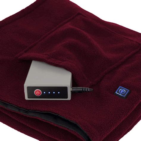 Velour heated blanket with an included 74 wh b