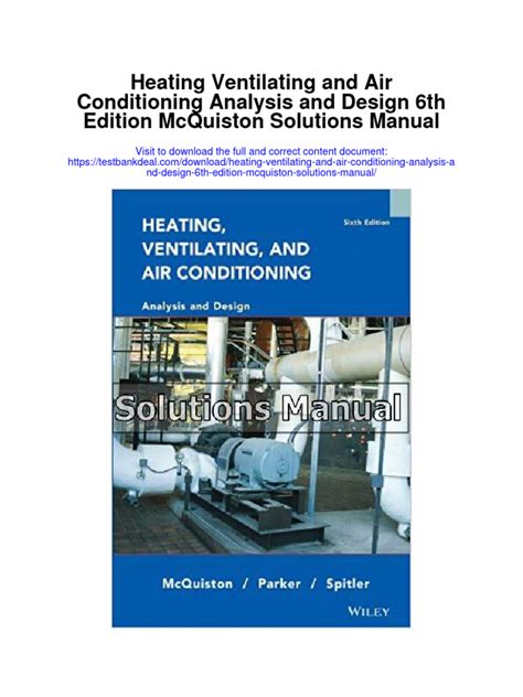 Heating ventilating air conditioning solution manual. - Guide to hardware programming using c18 compiler.
