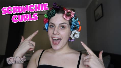 Heatless Scrunchie Curls (My method) - YouTube