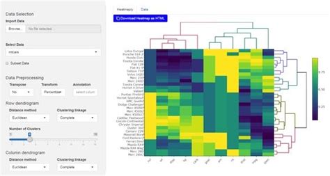 Heatmaply github.  Shiny application and Shiny gadget for the heatmaply p...