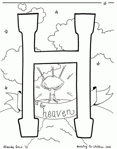 Heaven Coloring Pages
