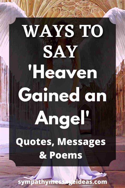 Heaven Gained An Angel - Pinterest