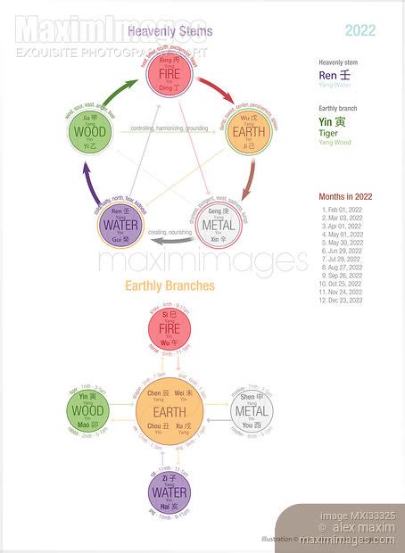 Heavenly Stems and Earthly Branches Year Chart