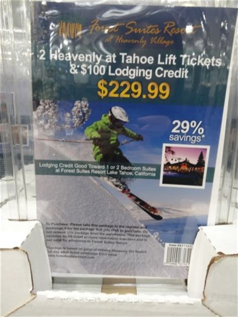 heavenly ski resort lift tickets costco | 