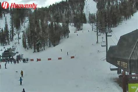 Heavenly mountain live cam. Live Heavenly Cams. Planning a Heavenly ski trip or just heading up for the day? View live ski conditions, snow totals and weather from the slopes right now with Heavenly webcams. Get a sneak peek of the mountain with each cam stationed at various locations. Visit our overview page for more about Heavenly ski resort. 