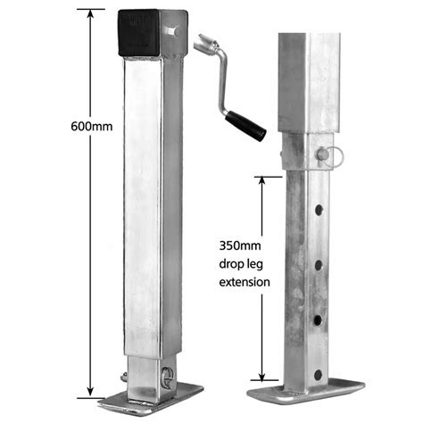 Heavy Duty Adjustable Trailer Stand Side Winding