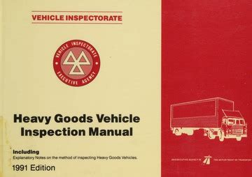 Heavy Goods Vehicle Inspection Manual 1996