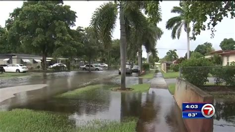 Heavy downpours cause flooding in Aventura, thunderstorm watch issued for parts of Broward County