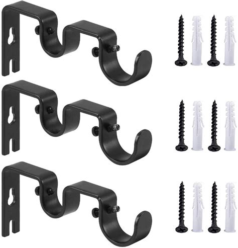 MIVIDE 8 PCS Double Curtain Rod Brackets, Heavy Duty Curtain Rod Holders for 1”and 5/8” Rod, Adjustable Double Rod Holders Hardware for Window, Bedroom, Home Curtain Rods, Drapery Rod (Black) 150. 50+ bought in past month. $1499. FREE delivery Wed, Oct 25 on $35 of items shipped by Amazon. Or fastest delivery Tue, Oct 24. . 