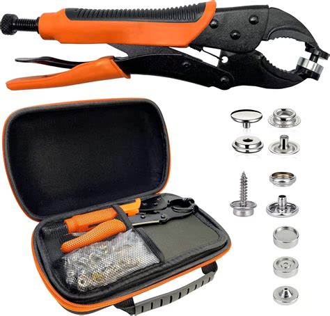 Heavy duty fabric rivets.  Heavy Duty Snap Fastener Tool, Snap Setter Tool w...