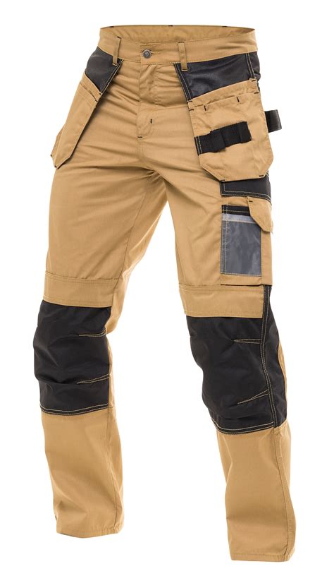 Heavy duty pants.  With features like reinforced stitching, multiple pockets, and ...