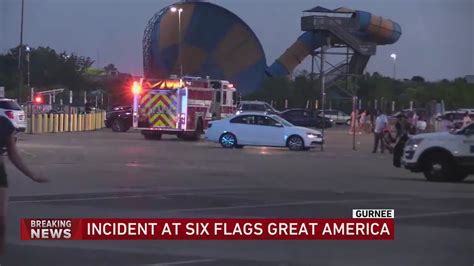 Heavy police presence near Six Flags Great America