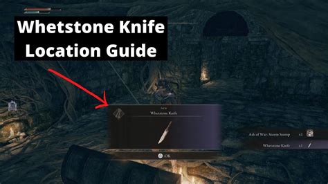 Where to find the Whetstone Knife in Elden Ring. To get the Whetstone Knife at the start of the game, visit Gatefront Ruins. This is a location next to a huge gate north-west of your starting .... 