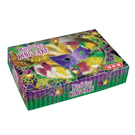 Heb king cake. Feb 9, 2018 ... They're a sweet cinnamon filled dough topped with a mouthwatering glaze sprinkled with a generous amount of colored sugar. The colors that are ... 