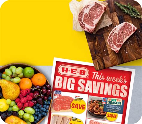 Heb specials. Delicious, easy recipes for every lifestyle and budget. Snag yellow. Save green. Look for the yellow coupons hanging in every aisle. Snag 'em and redeem at checkout to save! Save money at H-E-B with our everyday low prices, weekly deals, coupons, Meal Deals, Combo Locos and more. 