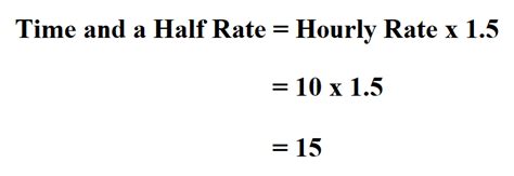 To calculate an employee's overtime pay for time and a half, multiply their regular rate by 1.5. Here is a sample overtime pay calculation. In this example, the employee earns $20 per hour and has worked 4 hours of overtime for the week. Note that the sample calculations above are pre-tax and are examples only.. 