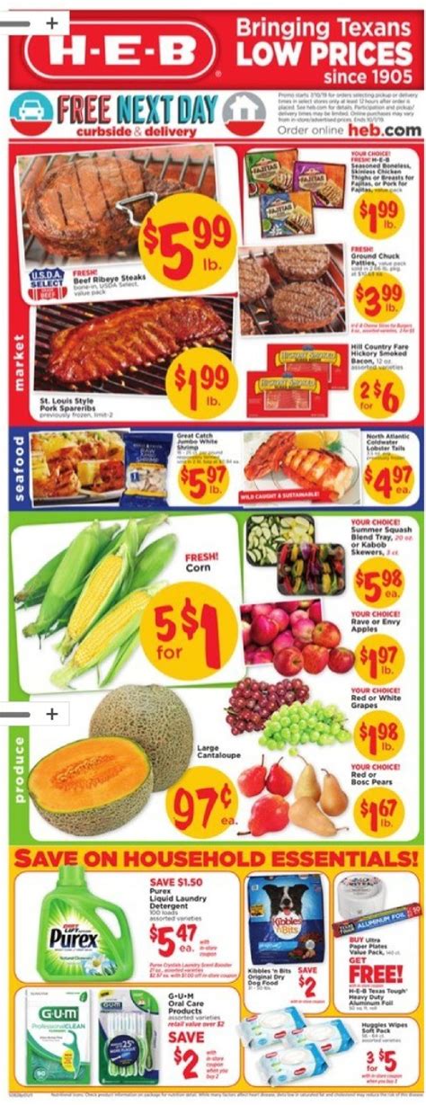 Shop the H-E-B Weekly ad to find this week’s big savings by department at your H-E-B. Discover hundreds of personalized weekly deals, coupons, items, and more.. 