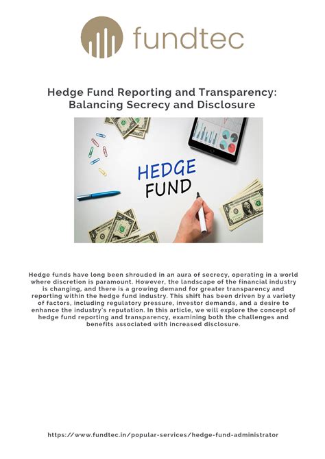 Hedge Funds Get Transparent - D Magazine