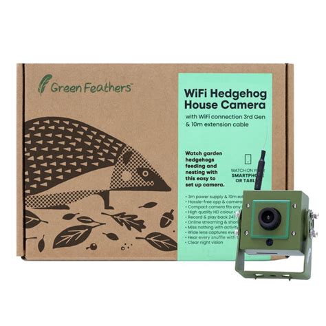 Hedgehog Nest Box Cameras Green Feathers