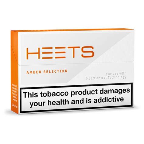 Heets amber selection.  Heets Amber Selection features a rich tobacco blend with w...
