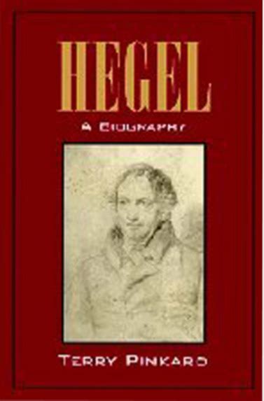 Hegel: A Biography by Terry Pinkard | 9780521003872 ...