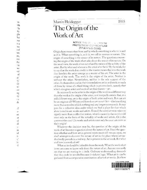 Heidegger’s “The Origin of the Work of Art” and the ... - Springer