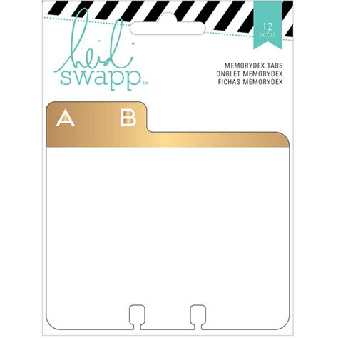 Heidi Swapp Wanderlust Memorydex Address Book Tabs Cards Book Tabs Heidi Swapp Card Template