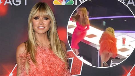 Heidi klum wardrobe malfunction. Heidi Klum suffers near wardrobe malfunction as she goes topless to Grand Prix. Heidi Klum is known for her risque outfit choices and did not disappoint during the Las Vegas Formula One Grand Prix ... 
