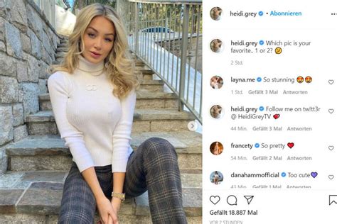 She gained attention and built a loyal following online by working as a fashion model and sharing modeling photos on her Instagram page. . Heidigreytv