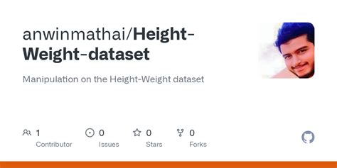 Height and weight dataset csv. csv at master &middot; chandanverma07/DataSet...