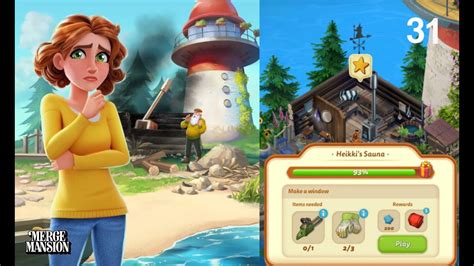 Areas refer to the more than 30 different areas in Merge Mansion. Each area will unlock successively when you Level Up, but to get the Experience Points (XP) necessary to Level Up, various Tasks must be completed in each Area to clean up and beautify that Area. The tools needed for each task are provided by Sources (also called Generators), which can be levelled up by merging their parts. The .... 