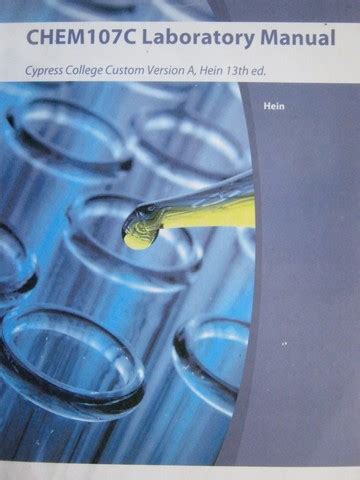 Hein laboratory manual answers camden county college. - Manual for raymond easi r30tt lift truck.