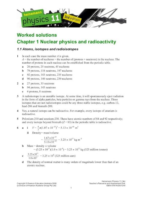 Heinemann Physics 11 3rd Edition Worked Solutions Pdf Pdf