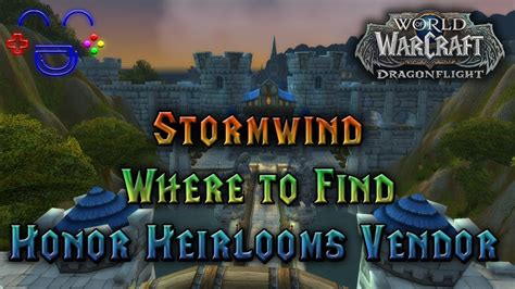 Heirloom vendor stormwind 2022.  Each vendor type offers specific item t...