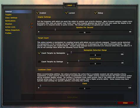 Hekili profiles.  Its key feature is the display of multiple upcoming sequential act...