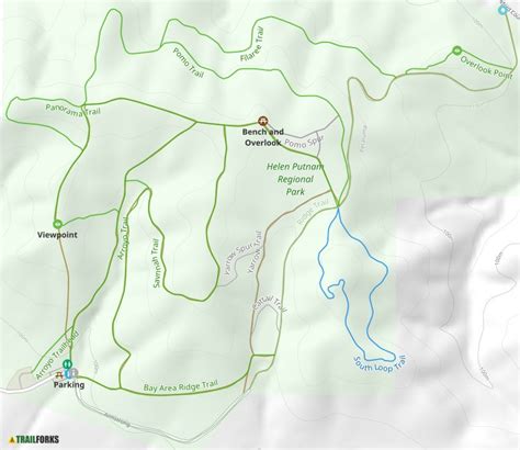 Helen Putnam Regional Park Trail Map Trailforks